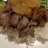 焼肉牛ロース(*^^*)おろし醤油ごはん☆